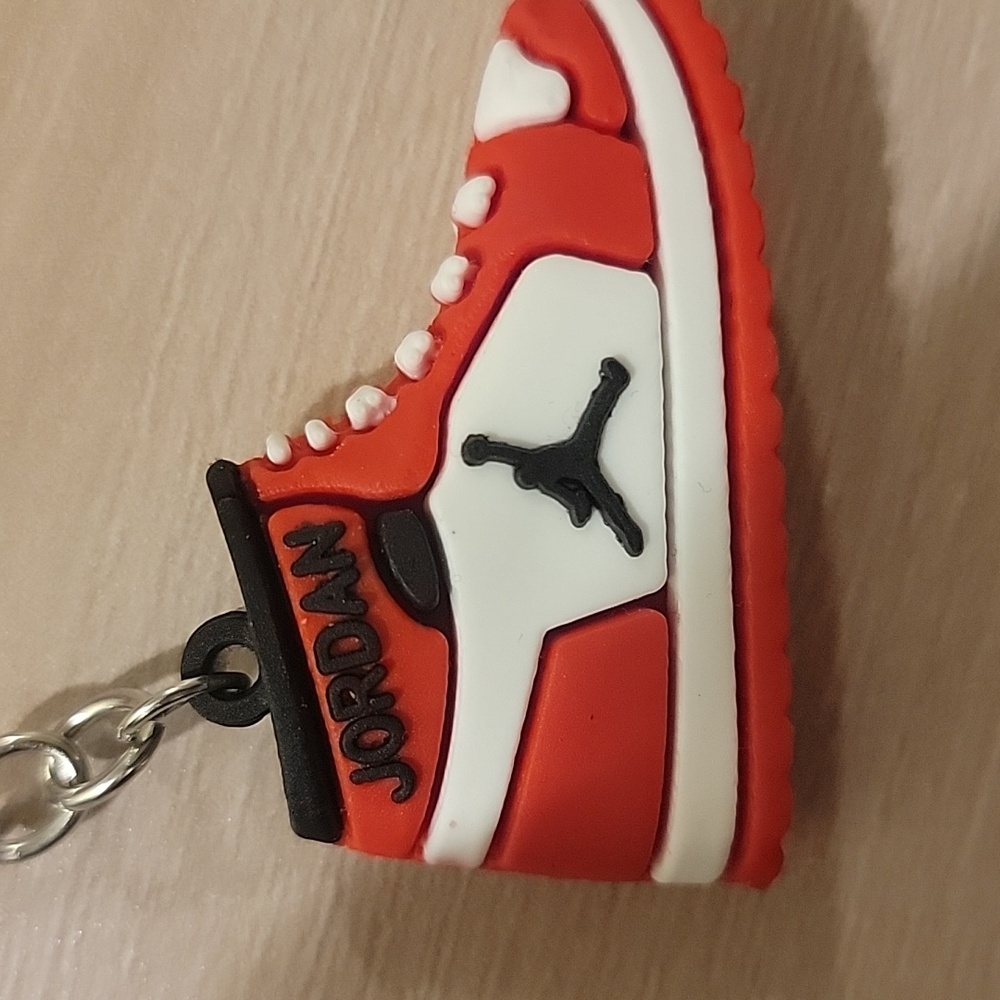 Nike Red and White Keychain - Picture 3 of 4